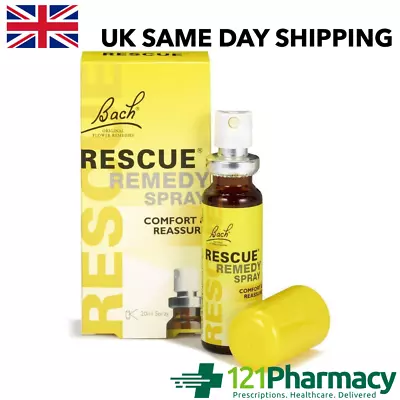 Bach Rescue Remedy Spray 20ml - FLOWER REMEDY COMFORT REASSURE • £10.99