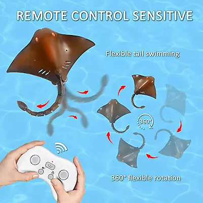 2.4GHz RC Boat Devil Fish Intelligent 360° Flexible Waterproof 2xBattery Toy • $40