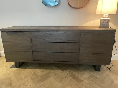 £500 • Buy JOHN LEWIS & PARTNERS CALIA SIDEBOARD LARGE Dark Oak Wood Dims H74xW180x47cms