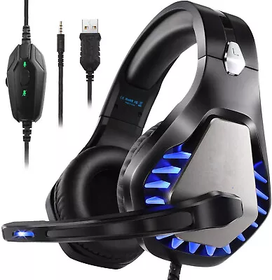 Upgraded 7.1 Surround Game Gaming Headset USB LED Stereo Headphone Microphone AU • $85.49