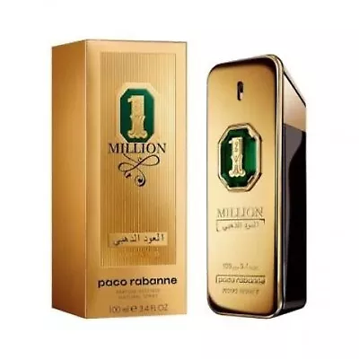 1 Million Golden Oud By Paco Rabanne 3.4 Oz (100ml) Parfum Intense Spray For Men • $128.95