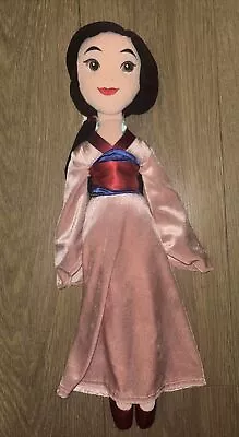 Disney Princess Mulan Soft Toy Doll 20  High Soft Toy Pink Kimono Disney Store • £7.99