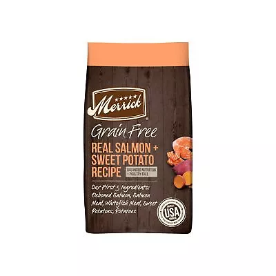 Merrick Dry Dog Food Real Salmon And Sweet Potato Grain Free Dog Food Recipe... • $99.99