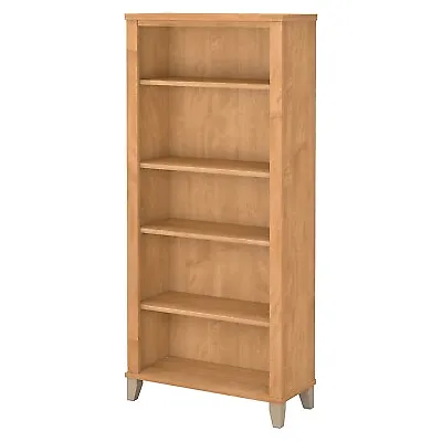 Bush Furniture Somerset 5 Shelf Bookcase Maple Cross WC81465 • $224.18