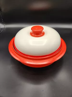  Range Mate Nonstick Microwave Grill Pan Ceramic Coating Pan Circular Red ! • $15
