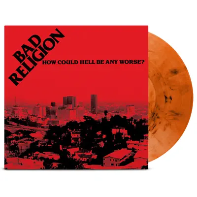 BAD RELIGION - How Could Hell Be Any Worse? (Translucent Orange W/black Marbl... • $50