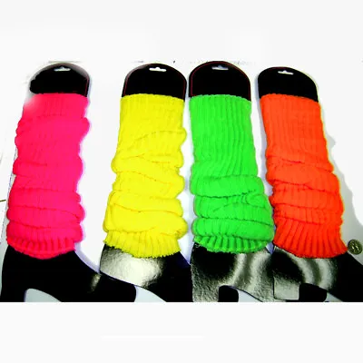 Neon Leg Warmers (Choose Your Color) Pink Orange Yellow Green Club 80's Lauper • $16.69