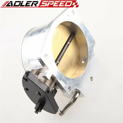 ADLER SPEED 90mm Throttle Body CNC T6 Aluminum For GM LS LS2 LS3 LS7 LSX Silver • $96