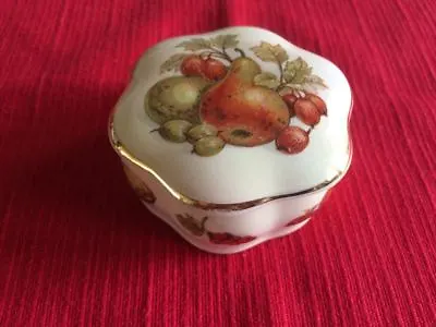 £3.99 • Buy Royal Worcester Company Palissy Trinket Box - Fruit