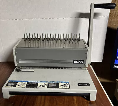 Ibico Ibimatic Heavy Duty Smooth Comb Binding Machine Manual Punch CH-8212 Gray • $45