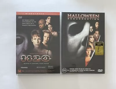 Halloween H20 (1998) & Halloween Resurrection (2002) DVDs Region 4 Free Postage • $14.95