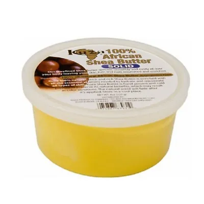 £7.95 • Buy KUZA 100% AFRICAN SHEA BUTTER YELLOW SOLID 8oz + FREE TRACK DELIVERY