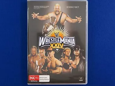 WWE Wrestlemania XXIV - DVD - Region 4 - Fast Postage !! • £11.27