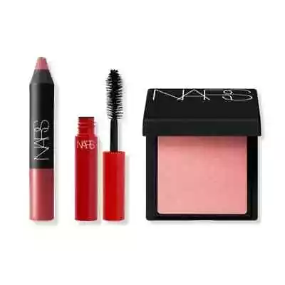 NARS 3 Piece Makeup Gift Set Climax Blush Velvet Matte Lip Pencil Set Lot • $17.98