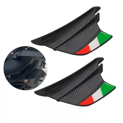 Dynamic Fairing Air Deflector Side Wings Winglet Carbon Fiber Fit For Motorcycle • $27.80