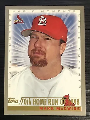 2000 Topps Mark McGwire Magic Moments 70th Home Run Of 1998 #236 Cardinals Card • $3.95