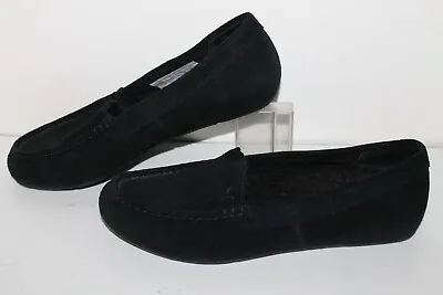 Vionic McKenzie Comfort Slipper Shoes 10010104 Black Suede Women's 8.5 Wide • £25.92