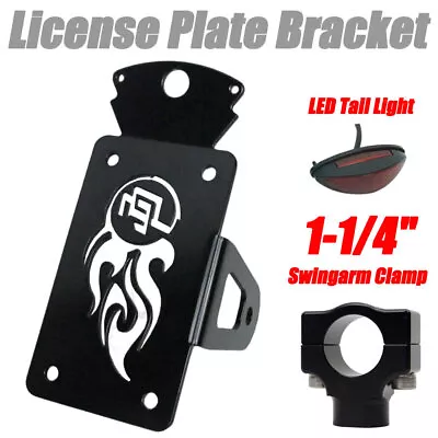 Side Mount License Plate Bracket For 2018-2022 Harley Softail W/ LED Tail Light • $49.95