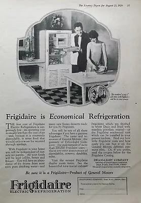 1926 Frigidaire Electric Refrigerator General Motors Vintage Art Print Ad • $13.80