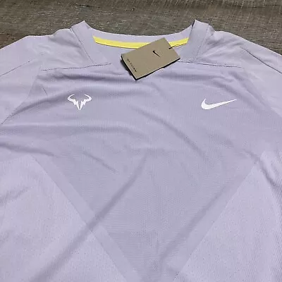 Nike Court Tennis Rafa Nadal Dri-Fit ADV Grand Slam Top DD8540 546 Violet Sz M • $79.99