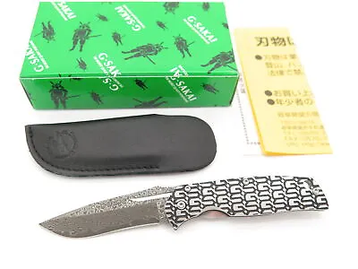 G. Sakai Seki Japan Gentleman Black Decorative & Damascus Folding Pocket Knife • $130.95