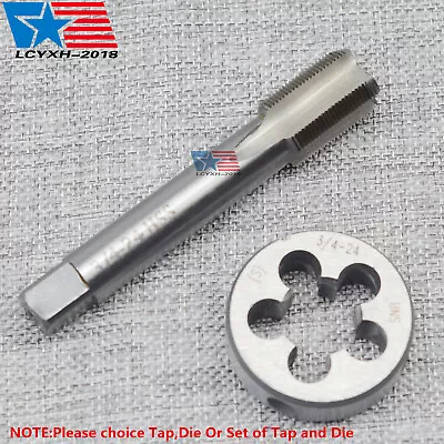 NEW  3/4 -24 UNEF HSS Thread Tap Die Tap & Die Set Right Hand USA • $16.99