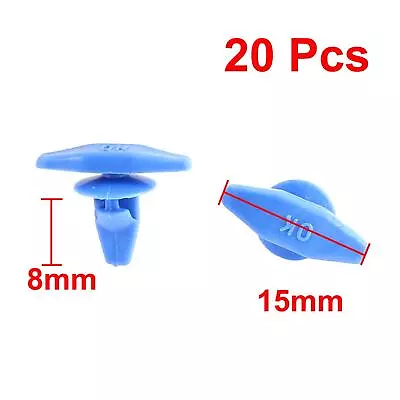 20 Pcs Blue Auto Car Truck Door Card Interior Weatherstrip Rivets Clips Plastic • $9.49