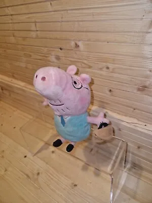 Daddy Pig Soft Toy Plush Peppa TY Papa • £9.99