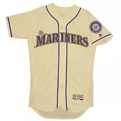 Mens MLB Seattle Mariners Authentic On Field Flex Base Jersey - Cream Alternate • $99.99