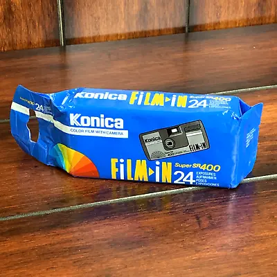 Konica Disposable Camera Super SR 400 Flash New SR400 Film In 24 Vintage Sealed • $9.49