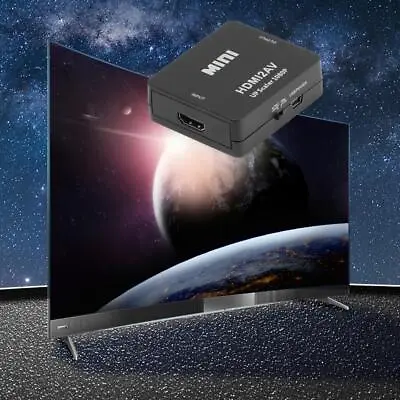 £5.65 • Buy Use Full HD Video AV Scart Mini Converter Adapter Connector HDMI To 3 RCA CVBS
