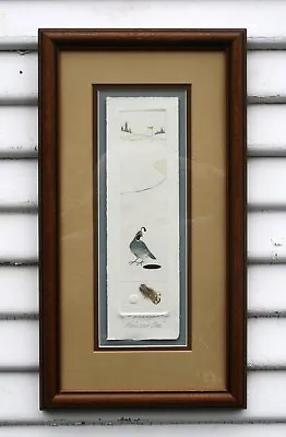 Laura Woolschlager Signed/Number Print COA  Hole And One  Quail-1991 • $198