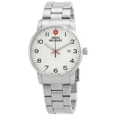 Swiss Military Avenue Quartz White Dial Men's Watch 01.1641.304 • $107.80