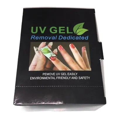 £4.49 • Buy UV Gel Cleanser Wipes Prep Wipe Alcohol Gel Polish Nail Remover Wrap No Residue