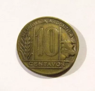 Argentina 1950 10 Centavos Coin • $7.99
