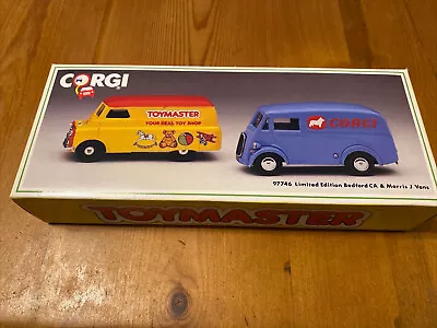 £9 • Buy Corgi Classics 1:43 Toymaster Set - Bedford Ca & Morris J Vans 97746
