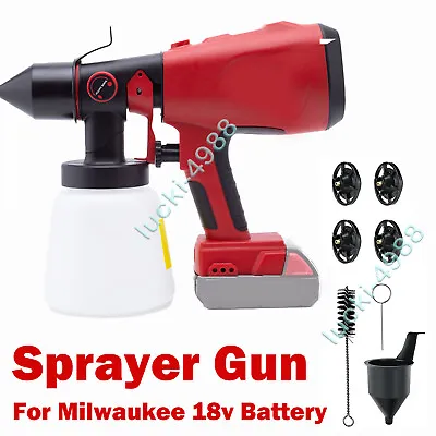 Cordless Paint Sprayer For Milwaukee 18V Battery Portable Home Interior Tool • $58.73