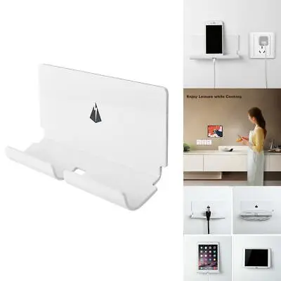 Universal Wall Mount Adhesive Tablet Holder Stand Hanging Shelf Organizer • £12.88