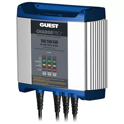 Guest On-Board Battery Charger 30A / 12V - 3 Bank - 120V Input 2731A UPC 0469... • $323.08