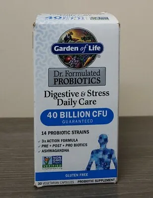 $14.99 • Buy Garden Of Life Digestive And Stress Daily Care 40 Billion CFU 30 CAPS Exp 7/23