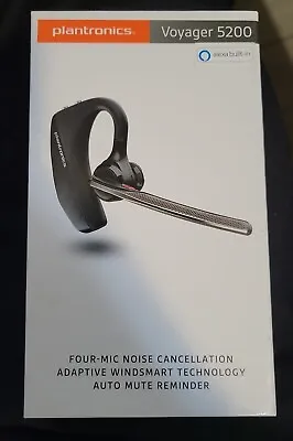 Plantronics Voyager 5200 Noise Canceling Bluetooth Headset W/Alexa 470-#-3 • $48.99