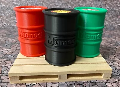 3 X Mamod Oil Drums / 1 X Wooden Pallet Mamod / Wilesco Workshop Diorama Scale • £9.99