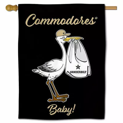 Vanderbilt University New Baby Gift Decorative House Flag • $22.95