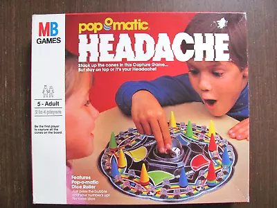 Vintage Headache Pop-o-matic Board Game Milton Bradley 1986 - Complete • $24