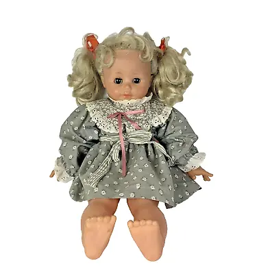 Zanini & Zambelli Doll Sleepy Eyes Blonde Hair Made Italy 22 Inches Vintage • $20.12