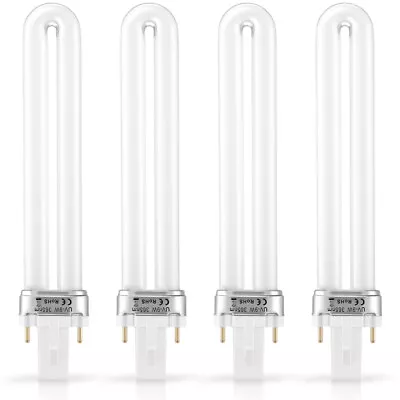  4 Pcs Watt Lampara UV Uñas De Gel Replacement Bulb Tube Set Light • £8.90