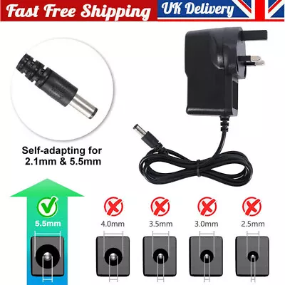£5.35 • Buy Universal AC/DC Power Supply Charger Adaptor UK Plug 3V 4.5V 5V 6V 7.5V 9V 12V