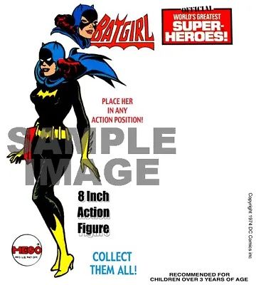 BATGIRL! New Custom Mego Card And Clamshell! 1972 Mego Batman! DC Comics! • $35