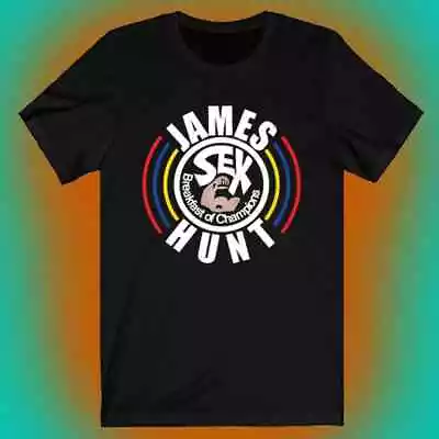 James Hunt Team Racing Breakfast Champion Logo Men's Unisex T-shirt Size S-5XL • $20.99