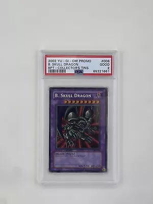 YuGiOh! 2002 Promo B. Skull Dragon BPT Collector's Tins PSA 2 Reverse Holo Error • $30